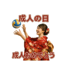 バレーで年間行事（個別スタンプ：2）