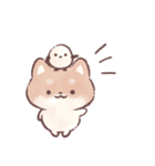 いぬねこうさくまとシマエナガ（個別スタンプ：1）