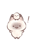 いぬねこうさくまとシマエナガ（個別スタンプ：10）