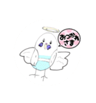 インコちゃんブルー24個のスタンプ（個別スタンプ：21）