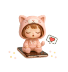 着ぐるみ猫baby♡（個別スタンプ：1）