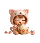 着ぐるみ猫baby♡（個別スタンプ：2）