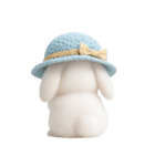 毛糸の帽子をかぶったウサギ （NT）（個別スタンプ：14）