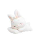 ピンクのほっぺたうさぎ （NT）（個別スタンプ：4）