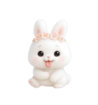 ピンクのほっぺたうさぎ （NT）（個別スタンプ：5）