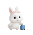 ピンクのほっぺたうさぎ （NT）（個別スタンプ：8）