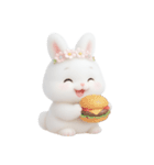 ピンクのほっぺたうさぎ （NT）（個別スタンプ：11）