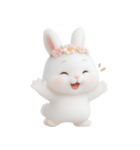ピンクのほっぺたうさぎ （NT）（個別スタンプ：12）