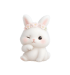 ピンクのほっぺたうさぎ （NT）（個別スタンプ：19）