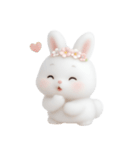 ピンクのほっぺたうさぎ （NT）（個別スタンプ：22）