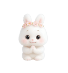 ピンクのほっぺたうさぎ （NT）（個別スタンプ：25）