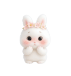 ピンクのほっぺたうさぎ （NT）（個別スタンプ：30）