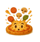 Pizza Moods – 感情たっぷりピザたち（個別スタンプ：11）
