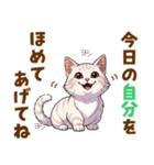 ふわっとマンチカンの毎日メッセージ（個別スタンプ：17）