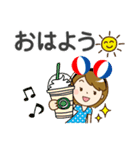夏を感じる♡大人女子（個別スタンプ：5）