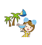 夏を感じる♡大人女子（個別スタンプ：21）
