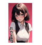 恥ずかしがり屋の女の子の日常（個別スタンプ：32）