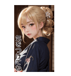 金髪の着物の女の子の日常（個別スタンプ：40）