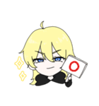 クズデレ系？の金髪ちゃん（個別スタンプ：5）