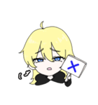 クズデレ系？の金髪ちゃん（個別スタンプ：6）