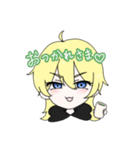 クズデレ系？の金髪ちゃん（個別スタンプ：7）