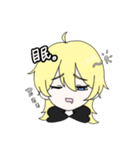 クズデレ系？の金髪ちゃん（個別スタンプ：14）