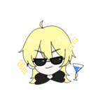 クズデレ系？の金髪ちゃん（個別スタンプ：16）