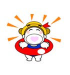 お団子2つ！【大人の夏】（個別スタンプ：7）