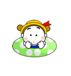 お団子2つ！【大人の夏】（個別スタンプ：17）
