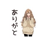 マイペース女子のほっこりお茶タイム（個別スタンプ：3）