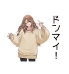 マイペース女子のほっこりお茶タイム（個別スタンプ：35）