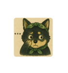 風呂敷巻いた黒柴犬♡（個別スタンプ：6）