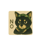 風呂敷巻いた黒柴犬♡（個別スタンプ：7）