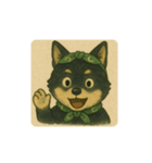風呂敷巻いた黒柴犬♡（個別スタンプ：10）
