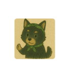 風呂敷巻いた黒柴犬♡（個別スタンプ：29）