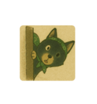 風呂敷巻いた黒柴犬♡（個別スタンプ：31）