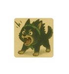 風呂敷巻いた黒柴犬♡（個別スタンプ：32）