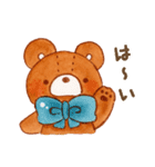 ゆるふわくまおのスタンプ(水彩)（個別スタンプ：4）