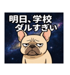 フレンチ・ブルドッグと宇宙の旅@SFW（個別スタンプ：13）
