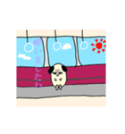 動くお嬢様な犬（個別スタンプ：14）