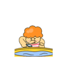 動く！兄弟の夏休み（個別スタンプ：12）