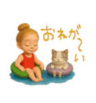 mottoの大人かわいいボブガール♡夏♪（個別スタンプ：10）
