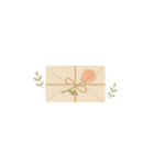 花柄手帳ステッカー（個別スタンプ：2）