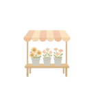 花柄手帳ステッカー（個別スタンプ：22）