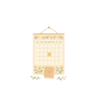 花柄手帳ステッカー（個別スタンプ：25）