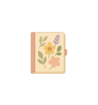 花柄手帳ステッカー（個別スタンプ：33）