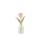 花柄手帳ステッカー（個別スタンプ：34）