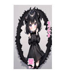 台湾語と日本語悪魔少女BIGスタンプ（個別スタンプ：9）