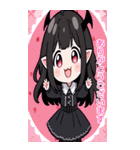毎日使える悪魔少女BIGスタンプ（個別スタンプ：12）
