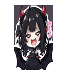 毎日使える悪魔少女BIGスタンプ（個別スタンプ：34）